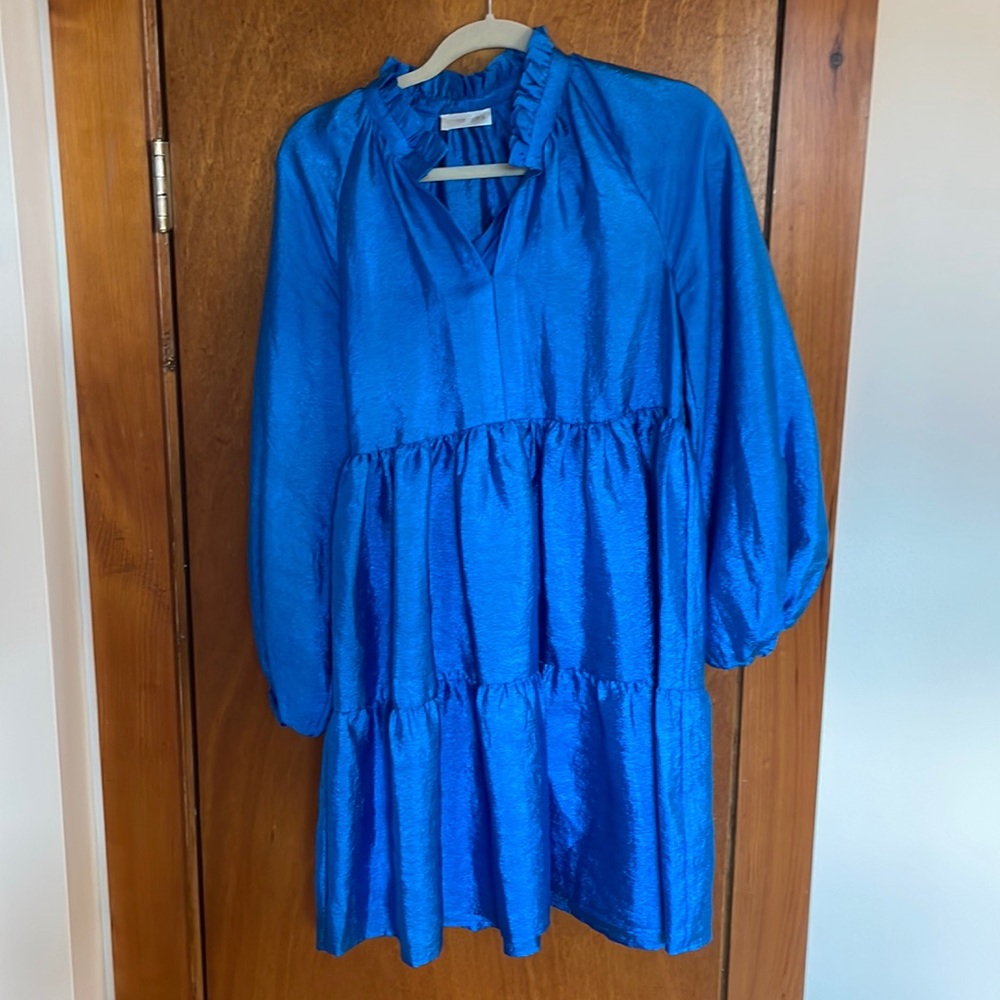 Stine Goya Blue Mini Dress